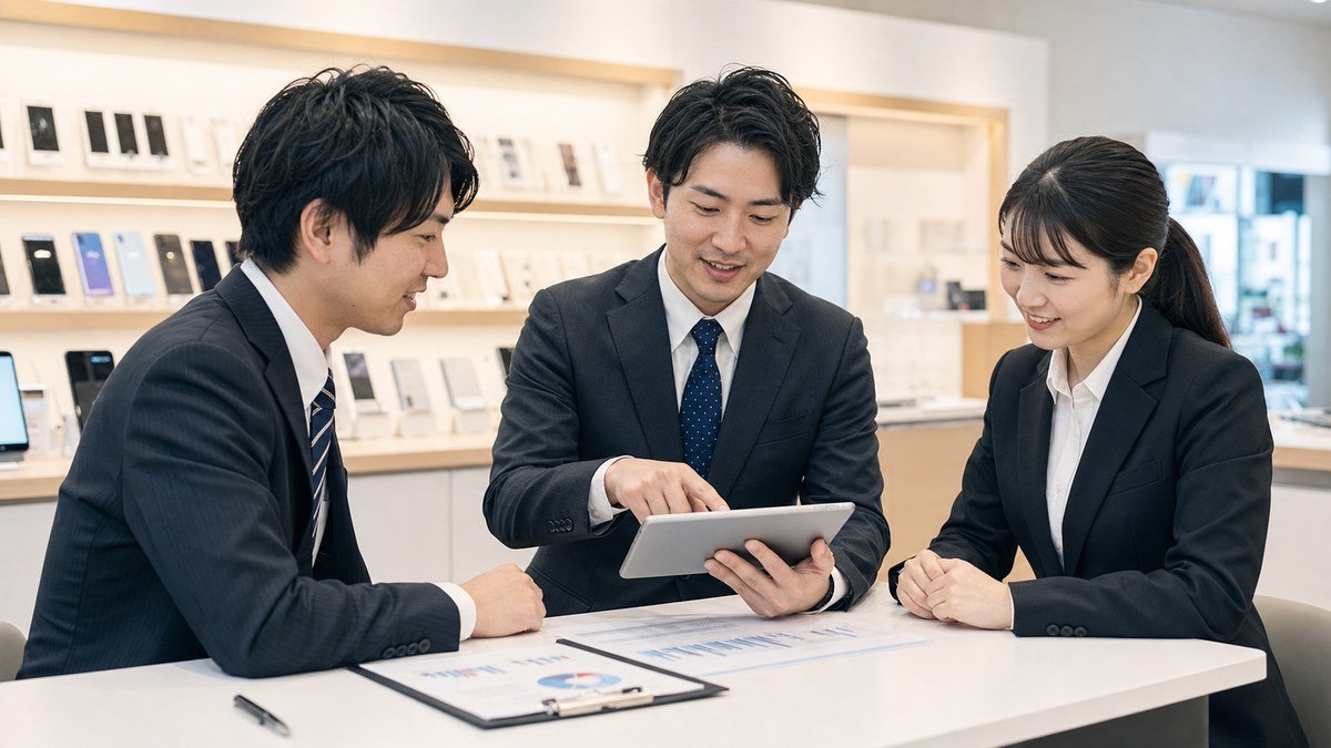 日本人スタッフとの現場コンサルティングの打ち合わせ